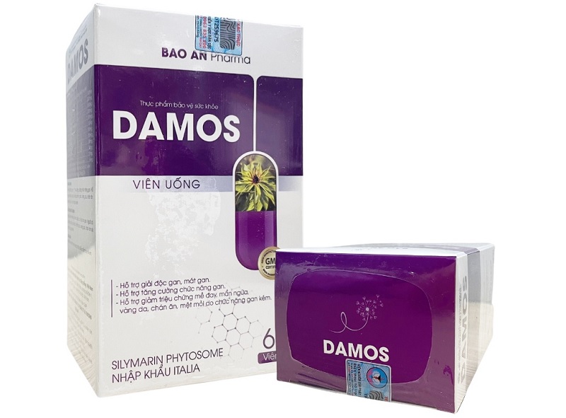 Trên mỗi sản phẩm Damos luôn có tem chống hàng giả